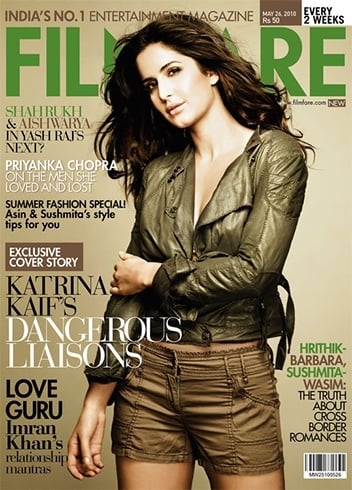 Katrina Kaif On The Filmfare Magazine Cover Page