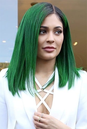 Kyle Jenner Green Hair