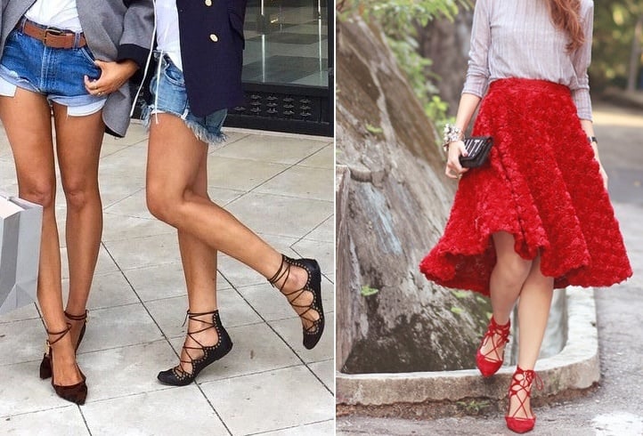 Lace Up Flats