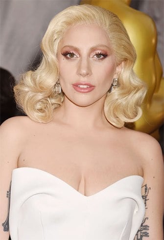 Lady GAGA hairstyles at oscars 2016