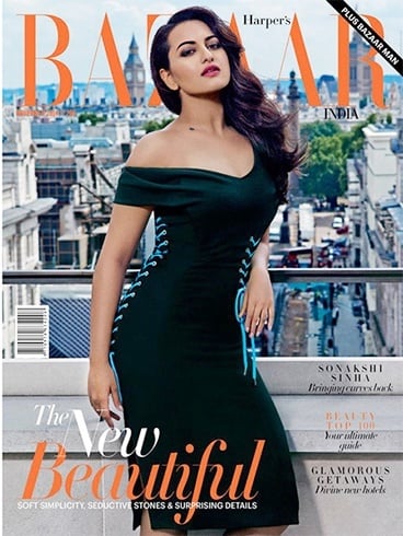 Sonakshi Sinha On Harpers Bazaar Magazine Cover