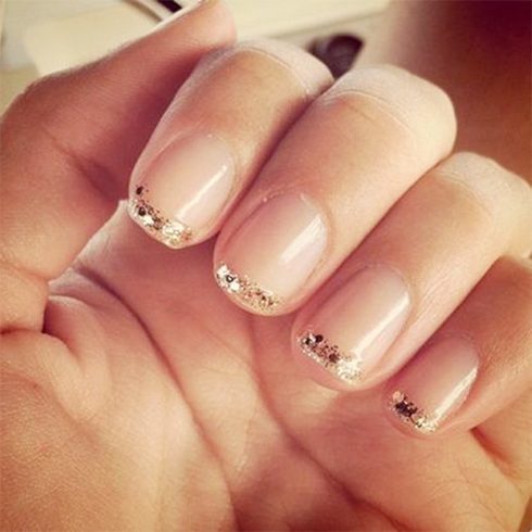 Sparkle French Manicure