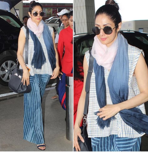 Sridevi travel fashion style