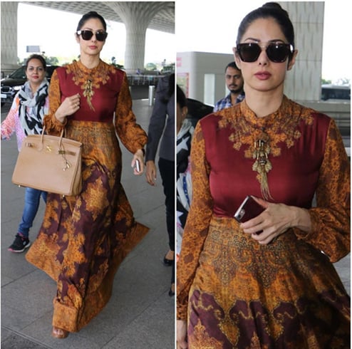 Sridevi travel fashions