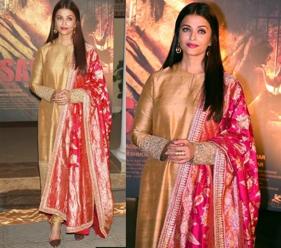 Aishwarya Rai In Sabyasachi Dress