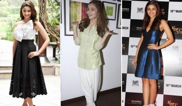 Alia Bhatt looks at Alia Bhatt Promotions