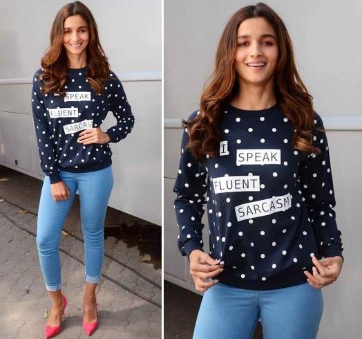 Alia In Polka Sweatshirt