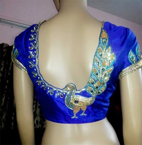 Blouse Neck Maggam Work Designs