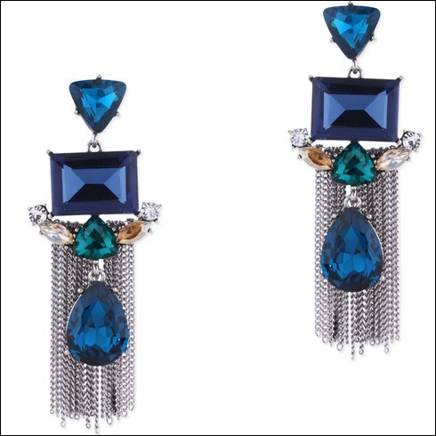 Alluring Blue Stone Earrings