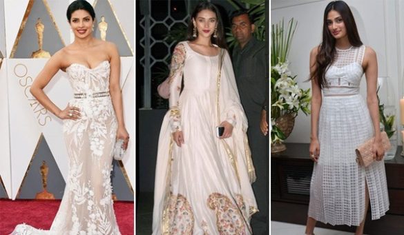 Celebs in White Dress