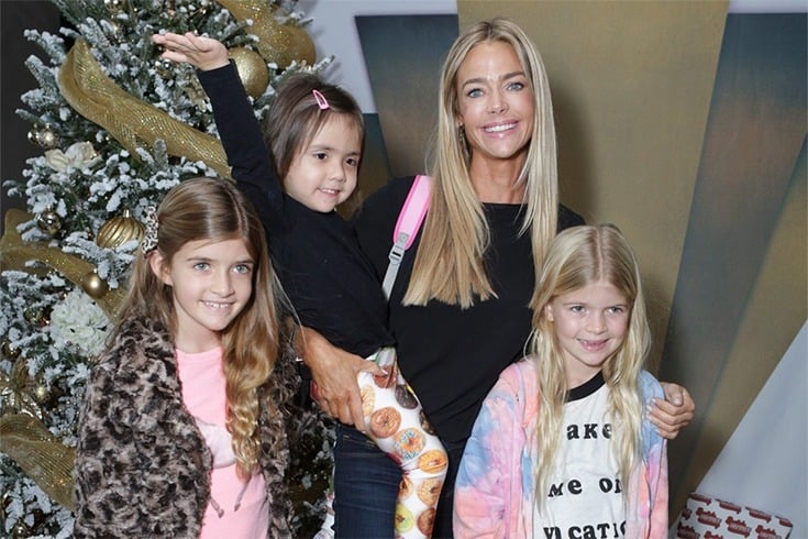 Denise Richards with her children