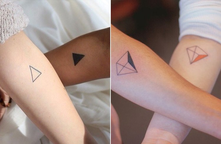Double Geometric Tattoo
