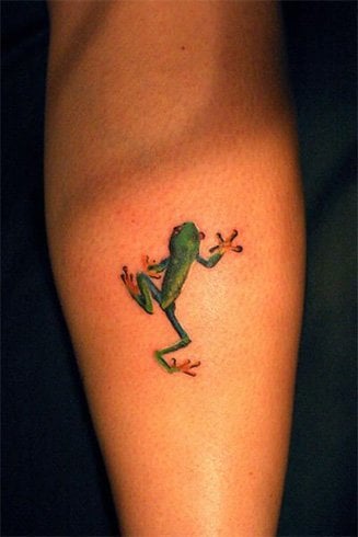 Frog tattoos on hand