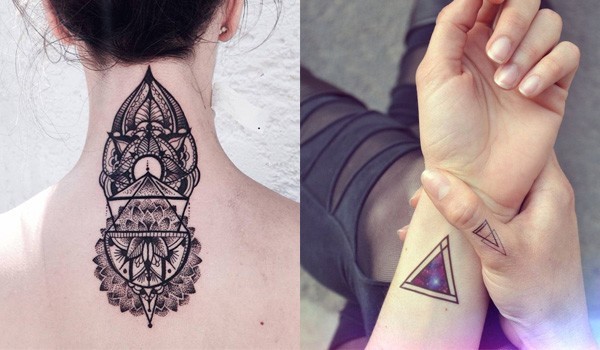 Large scale Blackwork Geometric calf coverup tattoo by Sara Eve TattooNOW