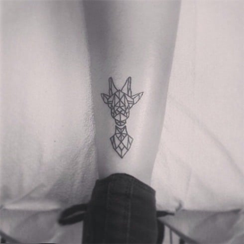 Geometric pattern tattoo