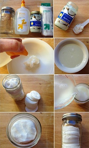 Homemade Makeup Remover Pads