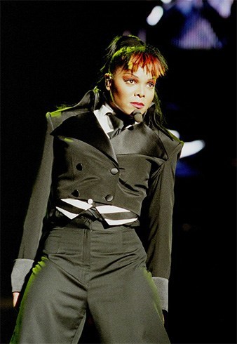 Janet Jackson military wear