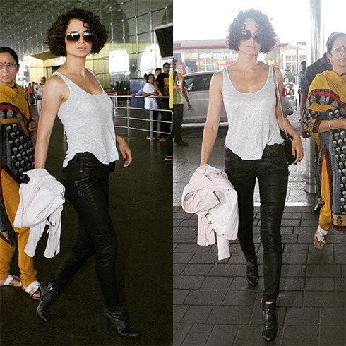 Kangana Ranaut airport fashion