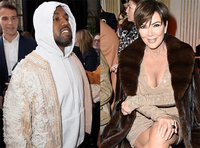 Kanye West and Kris Jenner