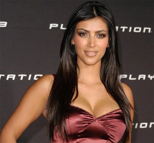 Kim Kardashian Straight Hairstyle