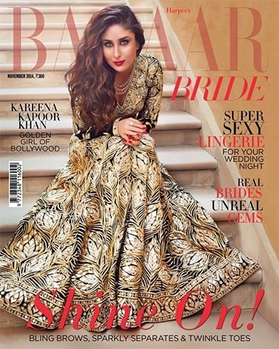 Kareena Kapoor on Harpers Bazaar Bride