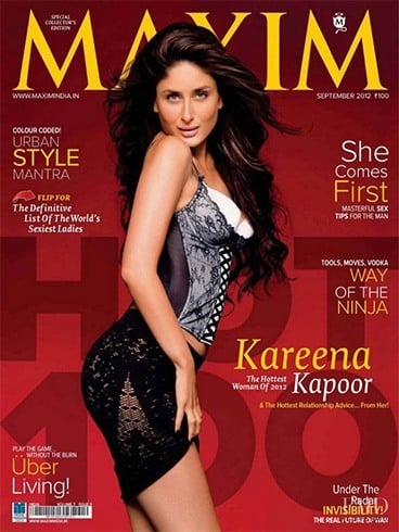 Kareena Kapoor on the Maxim India cover