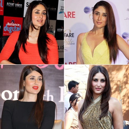 Kareena Kapoor straight hair