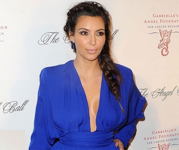 Kim Kardashian Long Fishtail Braid