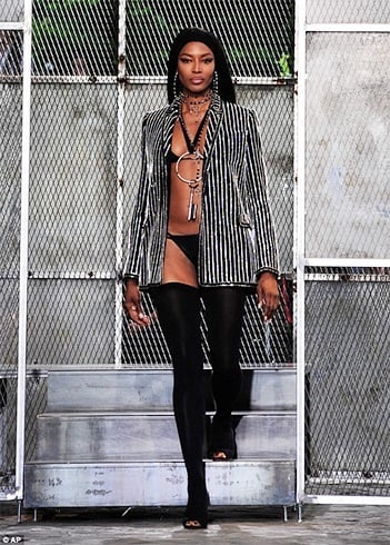 Naomi Campbell at Givenchy runway