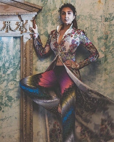 Harpers Bazaar in Anamika Khanna jacket