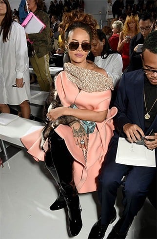 Rihanna at the Christian Dior show