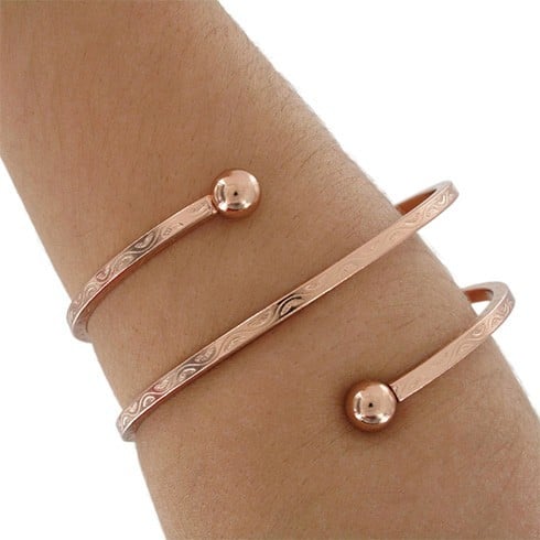 Rose gold bracelets