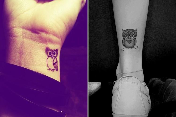 Small Owl Tattoos