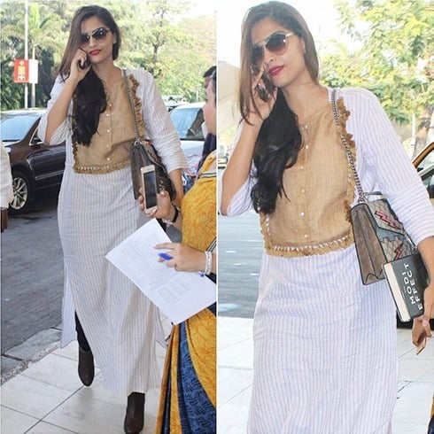 Sonam Kapoor airport style