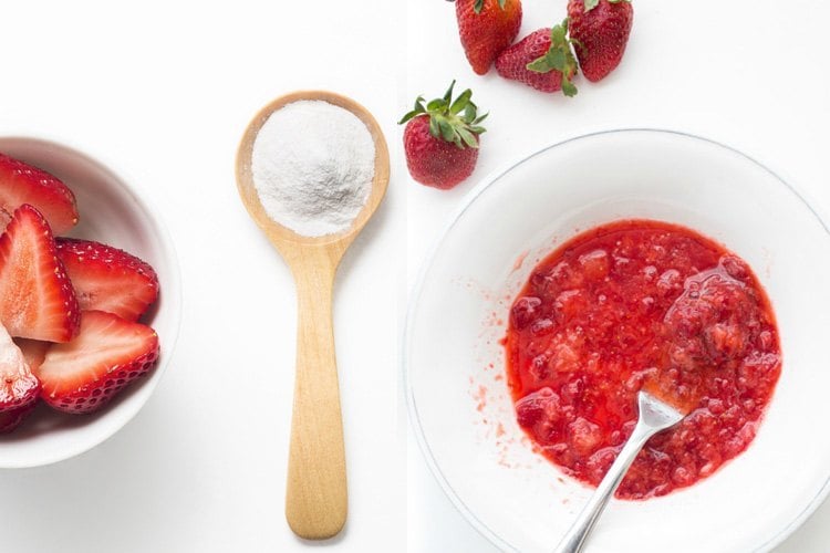 Strawberry for whitening teeth