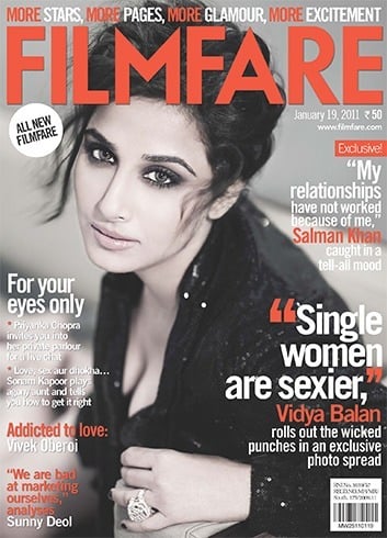 Vidya Balan on Flmfare 2011