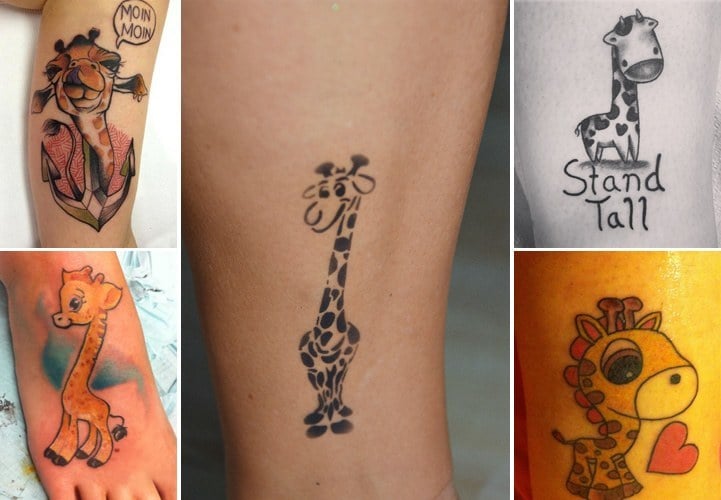 50 Amazing Giraffe Tattoos with Meaning  Body Art Guru