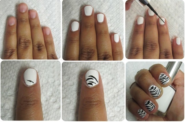 1. Zebra Print Nail Art Tutorial - wide 5