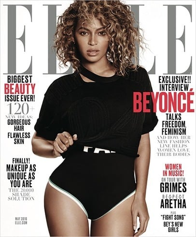 Beyonce on Elle Magazine Covers