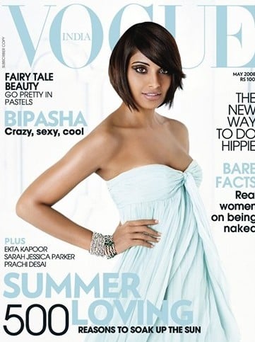 Bipasha Basu Magazine Cover Of Vogue India May 2008