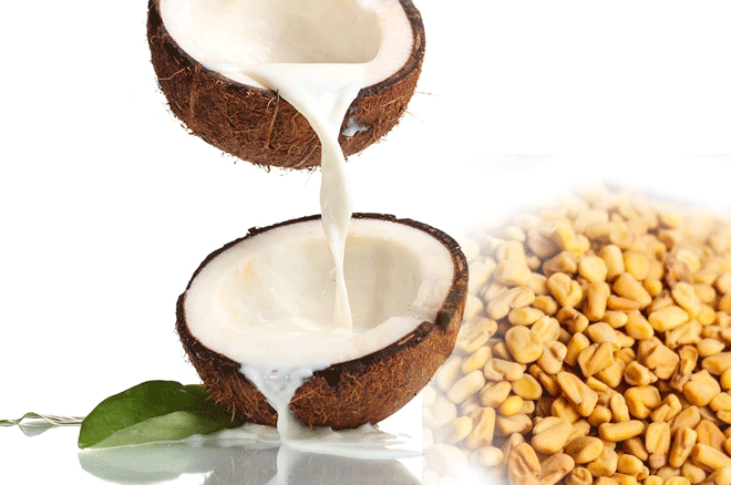 coconut milk with menthi