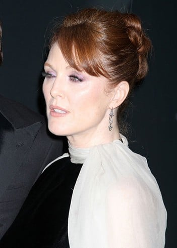 Julianne Moore Bobby Pinned Updo