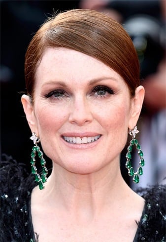 Julianne Moore Classic updo hairstyles