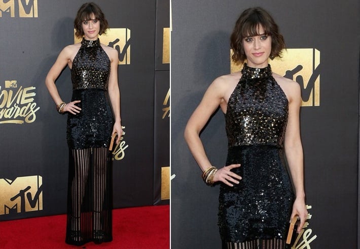 Lizzy Caplan in Sally LaPointe At Mtv awards