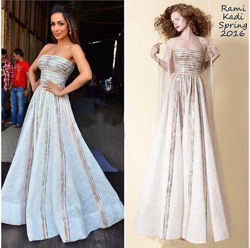 Malaika in Rami Kadi gown