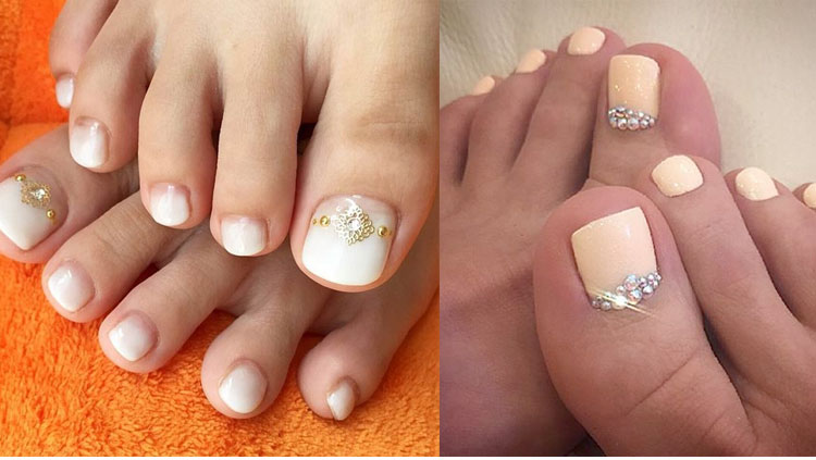 7. Easy Glitter Toenail Design for Beginners - wide 7