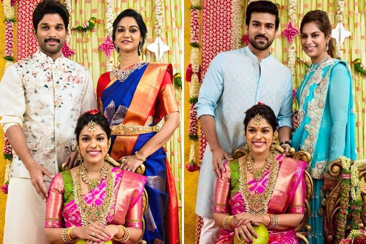 Allu ARjun and Ram Charan at Srija Marriage