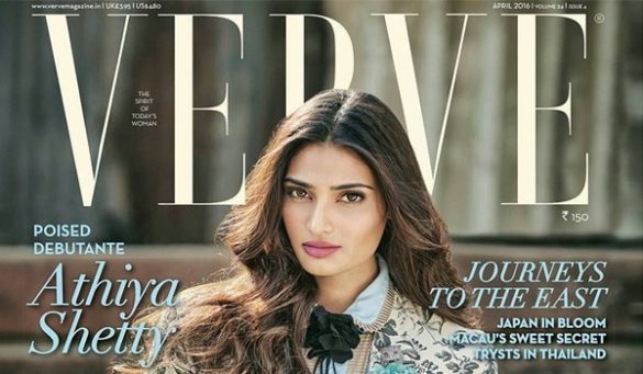 Athiya Shetty on Verve India Magazine April 2016