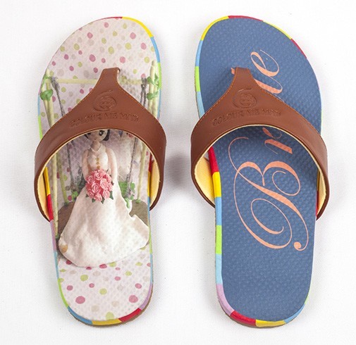 Colour Me Mad Bridal Flip Flops