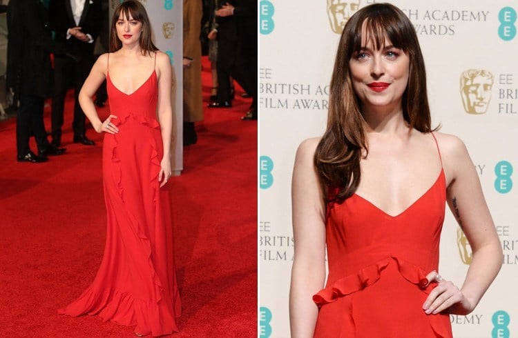 Dakota Johnson in Red Dress